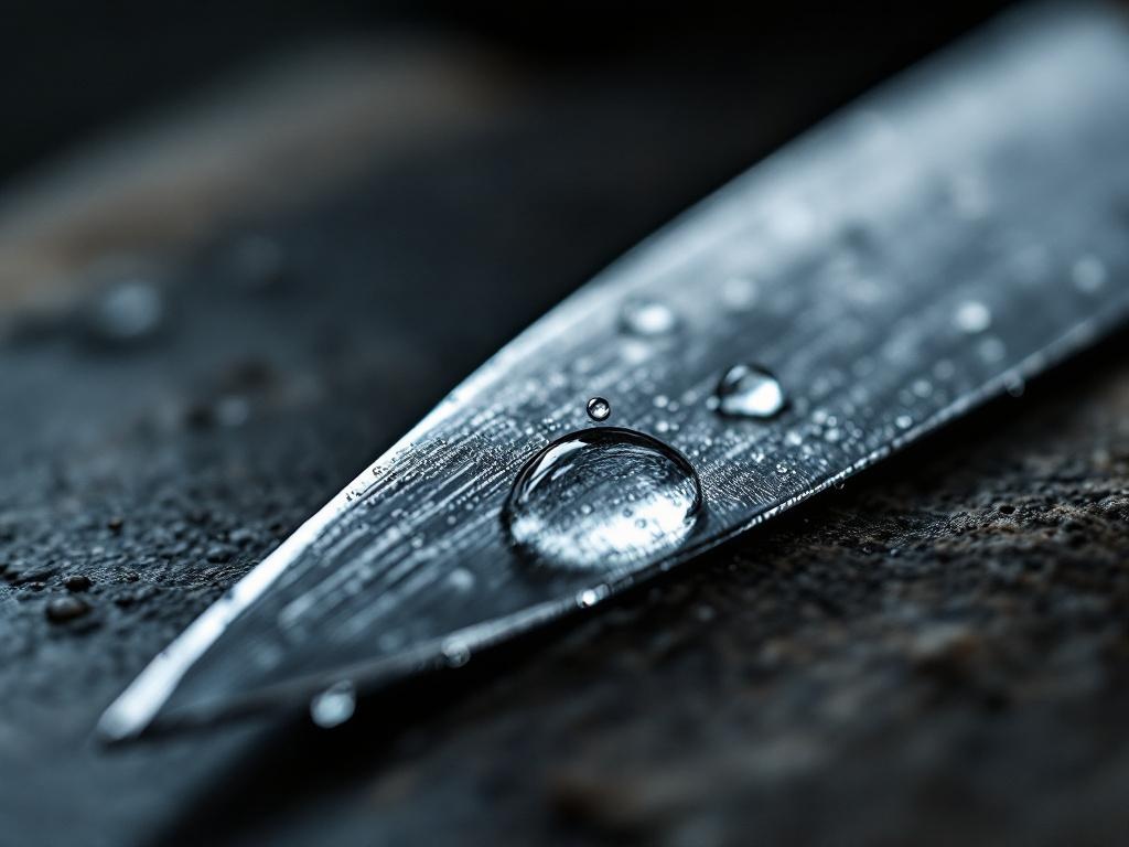 Knivens aeg i mikroskopisk detalje