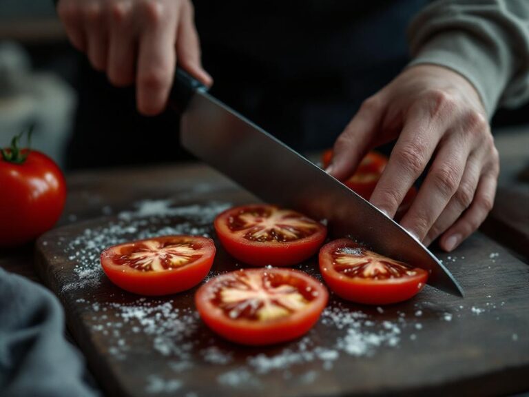 Aeggets holdbarhed demonstreret med tomater