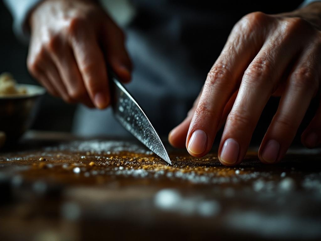 Nagltesten af knivens skarphed